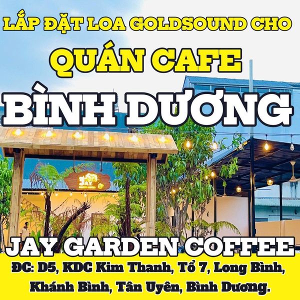 Loa không dây cho JAY Garden Coffee, Bình Dương, loa được thiết kế riêng cho quán, bật lớn không tạp âm, miễn phí công lắp đặt, bảo hành dài hạn 5 năm