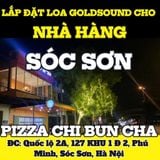 Loa Goldsound cho Pizza Chi Bun Cha, Hà Nội, loa được thiết kế riêng cho quán, bật lớn không tạp âm, miễn phí công lắp đặt, bảo hành dài hạn 5 năm
