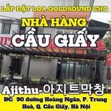 Loa không dây cho nhà hàng Ajithu-아지트막창, Hà Nội, loa được thiết kế riêng cho quán, miễn phí công lắp đặt, bảo hành dài hạn 5 năm