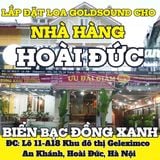Loa Goldsound cho nhà hàng Biển Bạc Đồng Xanh, loa được thiết kế riêng cho quán, bật lớn không tạp âm, miễn phí công lắp đặt, bảo hành dài hạn 5 năm