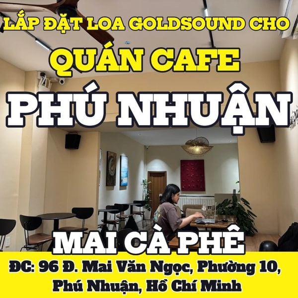 Loa Goldsound cho Mai Cà Phê - Mai Ngọc, TP.HCM, loa được thiết kế riêng cho quán, bật lớn không tạp âm, miễn phí công lắp đặt, bảo hành dài hạn 5 năm