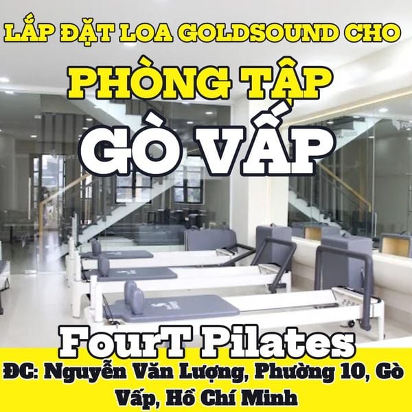 Loa Goldsound cho FourT Pilates Nguyễn Văn Lượng, loa được thiết kế riêng cho quán, bật lớn không tạp âm, miễn phí công lắp đặt, bảo hành dài hạn 5 năm