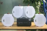 [Diện tích 80m2 + 2 Kênh] A156PU Goldsound 200w + 4 loa âm trần Goldsound VAT38 - 38w, loa được thiết kế riêng cho quán, bật lớn không tạp âm, miễn phí công lắp đặt, bảo hành dài hạn 5 năm.