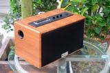 Loa để bàn W99 vân gỗ