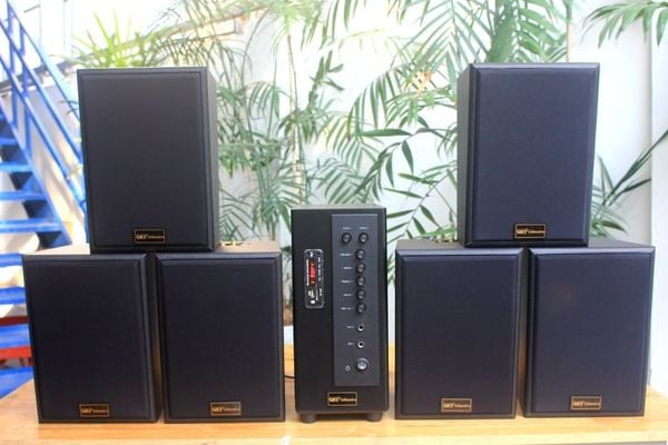 [Diện tích 120m2 + 02 Kênh] A384 Goldsound 380w + 6 loa Goldsound V55C 55w, loa được thiết kế riêng cho quán, bật lớn không tạp âm, miễn phí công lắp đặt, bảo hành dài hạn 5 năm