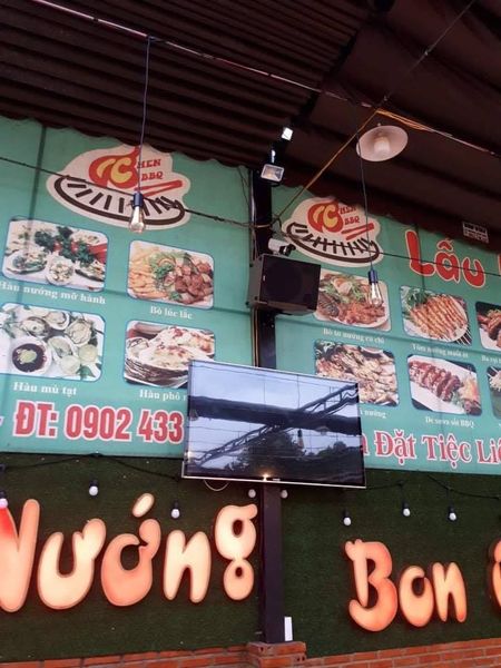 Loa cafe, Loa nhà hàng: Loa Goldsound lắp đặt tại Quán Lẩu Nướng Bonchen, đường DA 1-2 KCN Mỹ Phước 2, Bến Cát, Bình Dương, HCM