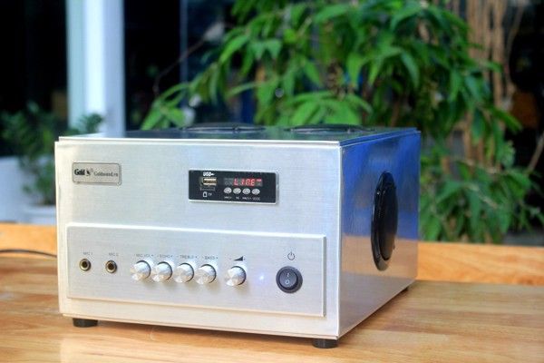 Loa nhà hàng: Gold4cafe (Từ 60 - 120m2) Dàn loa V25 (Amply A400+ 4c 25)