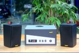 Loa nhà hàng: Gold4cafe (từ 20-30m2): 02 Loa vệ tinh V15C - 15w + 1 Âm ly A150 150w
