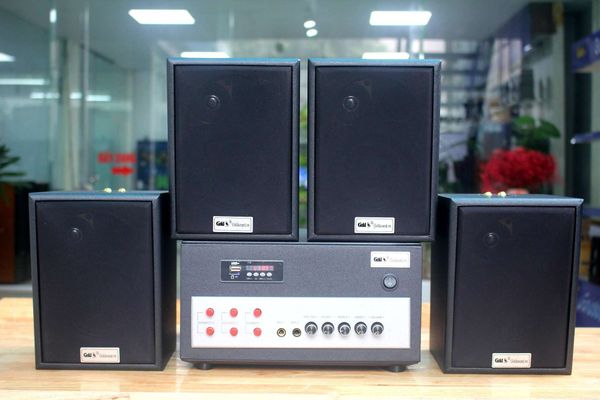 Loa treo tường, phát nhạc nền thông báo: Dàn loa V25 (Amply A380+ 4c 25)