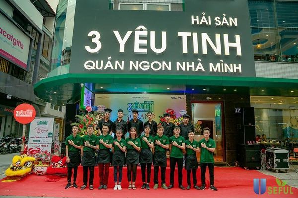 Loa Goldsound lắp đặt tại Hải sản 3 Yêu Tinh, Số 5 Quan Hoa, Cầu Giấy, Hà Nội