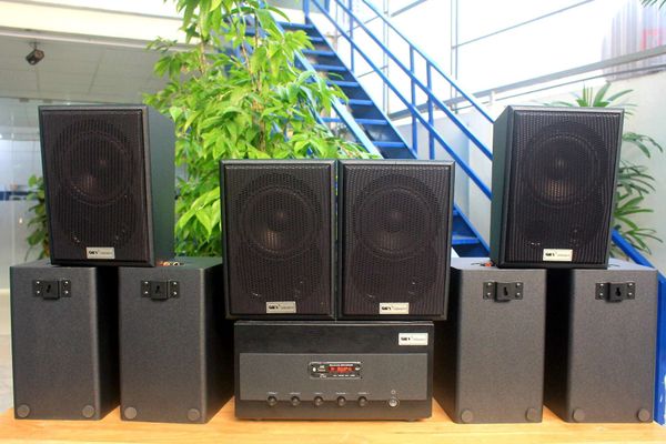 [Diện tích 160m2 + 02 Kênh] Amply A901 + 08 loa V40C