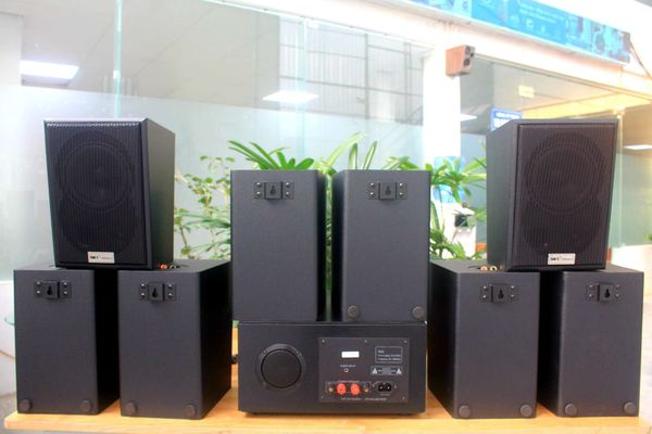[Diện tích 160m2 + 02 Kênh] Amply A901 + 08 loa V40C
