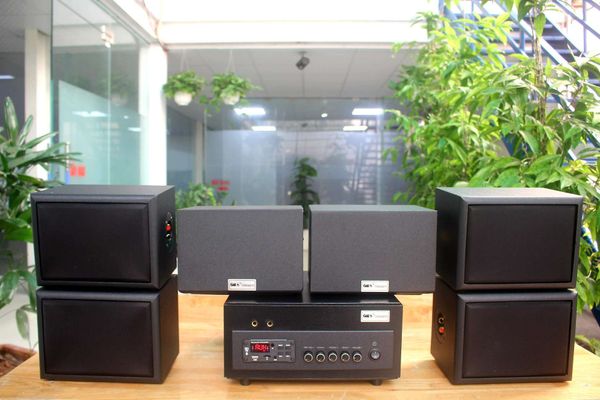 Dàn loa sân vườn: Amply A382 + 6 V25NT