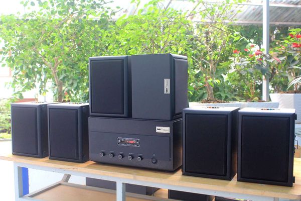 Dàn loa sân vườn: Amply A901 + 6 V25NT