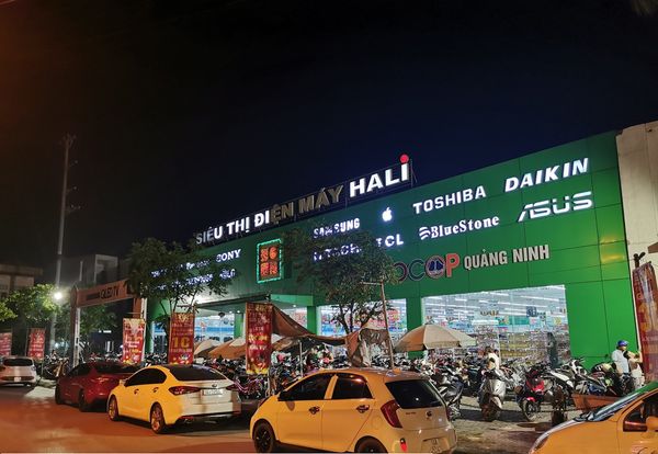 Loa Goldsound cho Siêu thị điện máy Hali, Mạo Khê, Quảng Ninh, loa được thiết kế riêng cho quán, bật lớn không tạp âm, miễn phí công lắp đặt, bảo hành dài hạn 5 năm