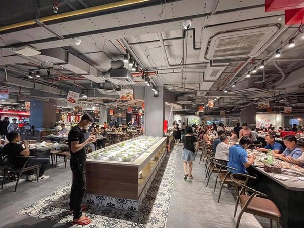 Loa nhà hàng lắp đặt tại Buffet Hải Sản Cửu Vân Long, Số 1 Thái Hà