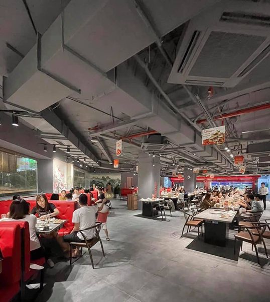 Loa nhà hàng lắp đặt tại Buffet Hải Sản Cửu Vân Long, Số 1 Thái Hà