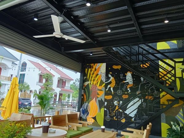 Loa Goldsound cho quán UFFTEA Coffee, Hòa Bình, loa được thiết kế riêng cho quán, bật lớn không tạp âm, miễn phí công lắp đặt, bảo hành dài hạn 5 năm