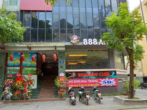 Loa Goldsound cho câu lạc bộ Bi-A. 888 ARENA CLUB, amply 2 kênh 1200w, bluetooth 5.0, loa V50NT - 50w, loa được thiết kế riêng cho quán, bật lớn không tạp âm, miễn phí công lắp đặt, bảo hành dài hạn 5 năm