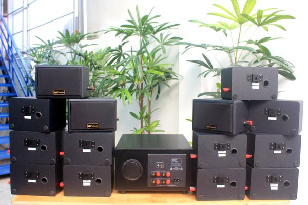 [Diện tích 280m2 + 6 Kênh] Amply A1800 + 14 V32