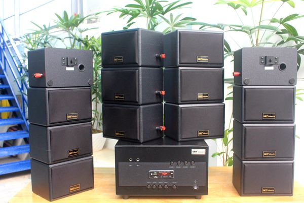 [Diện tích 280m2 + 6 Kênh] Amply A1800 + 14 V32