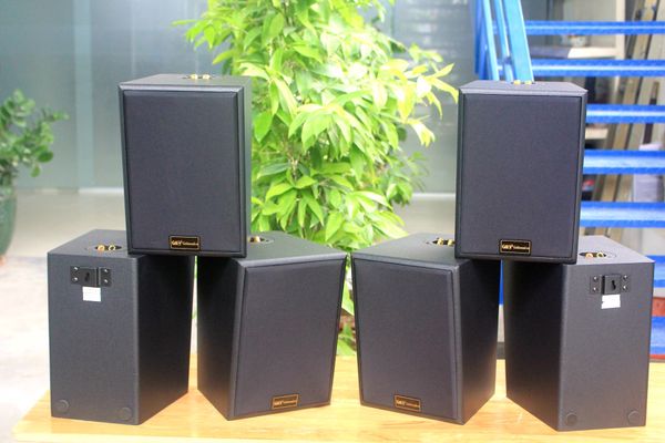 Loa treo tường, phát nhạc nền thông báo: A906 Goldsound 2 vùng âm lượng 900W + 14 loa Goldsound V55C 55w, loa được thiết kế riêng cho quán, bật lớn không tạp âm, miễn phí công lắp đặt, bảo hành dài hạn 5 năm.