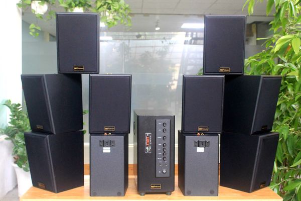 [Diện tích 200m2 + 2 Kênh] A906 Goldsound 2 vùng âm lượng 900W + 10 loa Goldsound V55C 55w, loa được thiết kế riêng cho quán, bật lớn không tạp âm, miễn phí công lắp đặt, bảo hành dài hạn 5 năm.