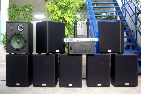 Trọn gói 8 loa V230 (130 - 180m2): Dàn âm thanh chuyên nghiệp cho quán Cafe giá rẻ