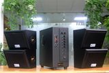 Dàn loa sân vườn: Amply A384 Goldsound 2 vùng âm lượng 380w + 4 loa Goldsound ngoài trời V40NT 40w, loa được thiết kế riêng cho quán, bật lớn không tạp âm, miễn phí công lắp đặt, bảo hành 12 tháng