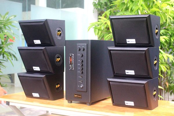 [Diện tích 120m2 + 02 Kênh] A906 Goldsound 2 vùng âm lượng 900w + 6 loa Goldsound ngoài trời V40NT 40w, loa được thiết kế riêng cho quán, bật lớn không tạp âm, miễn phí công lắp đặt, bảo hành 12 tháng