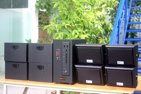 [Diện tích 160m2 + 02 Kênh] A906 Goldsound 2 vùng âm lượng 900w + 8 loa Goldsound ngoài trời V40NT 40w, loa được thiết kế riêng cho quán, bật lớn không tạp âm, miễn phí công lắp đặt, bảo hành 12 tháng