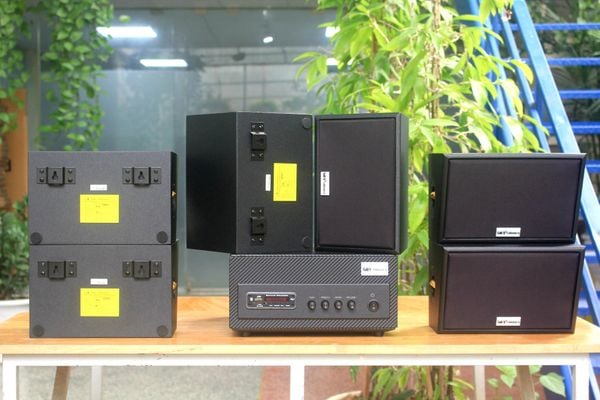 [Diện tích 120m2 + 02 Kênh] A501_SG Goldsound 500w + 6 loa Goldsound ngoài trời V50NT_SG 50w, loa được thiết kế riêng cho quán, bật lớn không tạp âm, miễn phí công lắp đặt, bảo hành 12 tháng