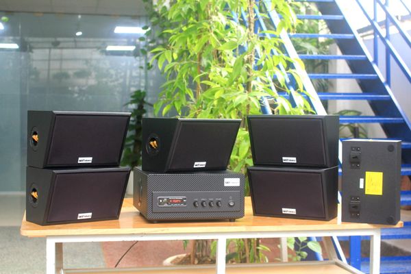 [Diện tích 120m2 + 02 Kênh] A501_SG Goldsound 500w + 6 loa Goldsound ngoài trời V50NT_SG 50w, loa được thiết kế riêng cho quán, bật lớn không tạp âm, miễn phí công lắp đặt, bảo hành 12 tháng