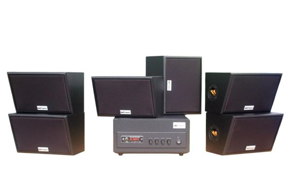 [Diện tích 120m2 + 02 Kênh] A501 Goldsound 500w + 6 loa Goldsound ngoài trời V50NT 50w, loa được thiết kế riêng cho quán, bật lớn không tạp âm, miễn phí công lắp đặt, bảo hành 12 tháng