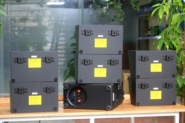 [Diện tích 120m2 + 2 Kênh] A384 Goldsound 2 vùng âm lượng 380w + 6 loa Goldsound ngoài trời V50NT 50w, loa được thiết kế riêng cho quán, bật lớn không tạp âm, miễn phí công lắp đặt, bảo hành 12 tháng