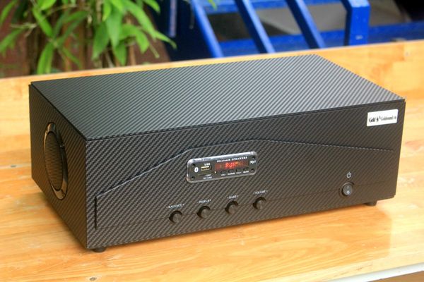 Amply cho quán: A918 Goldsound (2 phân vùng đầu ra, 1200w, đủ kết nối Bluetooth, RCA, AV, USB)