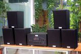 Dàn loa treo tường: Amply A907w Goldsound 2 vùng âm lượng 900w + 6 loa Goldsound V55C 55w, Amply 4 - 6 vùng âm lượng, loa được thiết kế riêng cho quán, bật lớn không tạp âm, miễn phí công lắp đặt, bảo hành dài hạn 5 năm.
