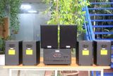 Dàn loa treo tường: Amply A907w Goldsound 2 vùng âm lượng 900w + 6 loa Goldsound V55C 55w, Amply 4 - 6 vùng âm lượng, loa được thiết kế riêng cho quán, bật lớn không tạp âm, miễn phí công lắp đặt, bảo hành dài hạn 5 năm.