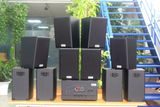 Loa treo tường, phát nhạc nền thông báo: A907w Goldsound 2 vùng âm lượng 900w + 10 loa Goldsound V40C 40w, loa được thiết kế riêng cho quán, bật lớn không tạp âm, miễn phí công lắp đặt, bảo hành dài hạn 5 năm.