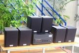 [Diện tích 120m2 + 2 Kênh] Amply A501_SG Goldsound 500w + 6 loa Goldsound V25C_SG 25w, loa được thiết kế riêng cho quán, bật lớn không tạp âm, miễn phí công lắp đặt, bảo hành dài hạn 5 năm.