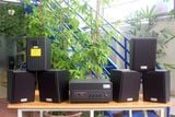 [Diện tích 120m2 + 2 Kênh] Amply A501_SG Goldsound 500w + 6 loa Goldsound V25C_SG 25w, loa được thiết kế riêng cho quán, bật lớn không tạp âm, miễn phí công lắp đặt, bảo hành dài hạn 5 năm.