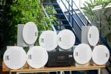 [Diện tích 160m2 + 2 Kênh] A907_SG Goldsound 2 vùng âm lượng 900w + 8 loa âm trần Goldsound VAT38_SG 38w, loa được thiết kế riêng cho quán, bật lớn không tạp âm, miễn phí công lắp đặt, bảo hành dài hạn 5 năm
