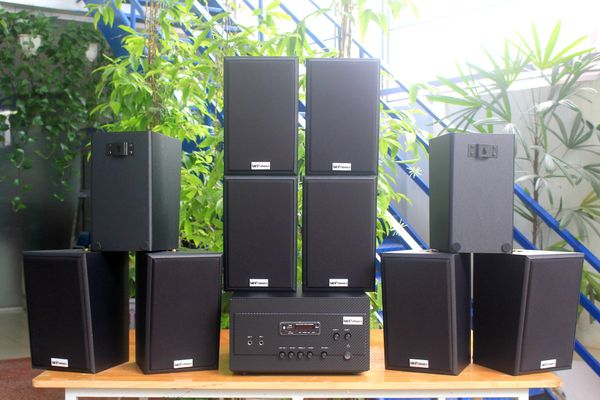 [Diện tích 200m2 + 02 Kênh] A907_DA Goldsound 2 vùng âm lượng 900w + 10 loa Goldsound V40C_DA 40w, loa được thiết kế riêng cho quán, bật lớn không tạp âm, miễn phí công lắp đặt, bảo hành dài hạn 5 năm.