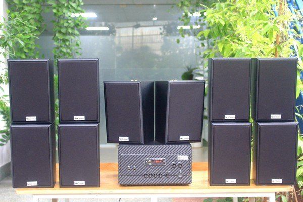 [Diện tích 200m2 + 02 Kênh] A907_DA Goldsound 2 vùng âm lượng 900w + 10 loa Goldsound V40C_DA 40w, loa được thiết kế riêng cho quán, bật lớn không tạp âm, miễn phí công lắp đặt, bảo hành dài hạn 5 năm.