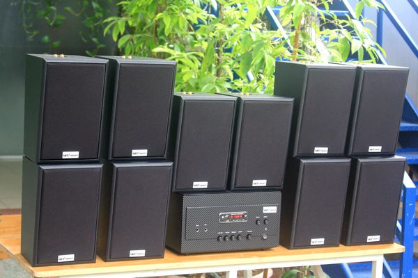 [Diện tích 200m2 + 02 Kênh] A907_DA Goldsound 2 vùng âm lượng 900w + 10 loa Goldsound V40C_DA 40w, loa được thiết kế riêng cho quán, bật lớn không tạp âm, miễn phí công lắp đặt, bảo hành dài hạn 5 năm.