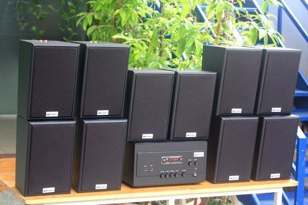 [Diện tích 200m2 + 02 Kênh] A907_TH Goldsound 2 vùng âm lượng 900w + 10 loa Goldsound V40C_TH 40w, loa được thiết kế riêng cho quán, bật lớn không tạp âm, miễn phí công lắp đặt, bảo hành dài hạn 5 năm.