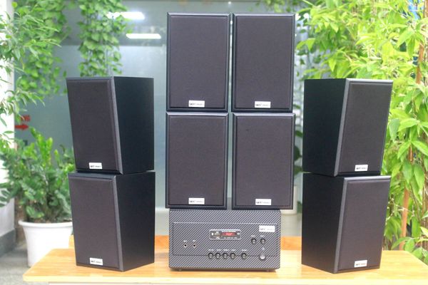 [Diện tích 160m2 + 02 Kênh] A907_TH Goldsound 2 vùng âm lượng 900w + 8 loa Goldsound V40C_TH 40w, loa được thiết kế riêng cho quán, bật lớn không tạp âm, miễn phí công lắp đặt, bảo hành dài hạn 5 năm.