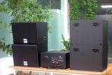 [Diện tích 120m2 + 02 Kênh] Amply A907_SG Goldsound 2 vùng âm lượng 900w + 4 loa treo tường Goldsound V130_SG 130w, loa được thiết kế riêng, bật lớn không tạp âm, miễn phí công lắp đặt, bảo hành dài hạn 5 năm.