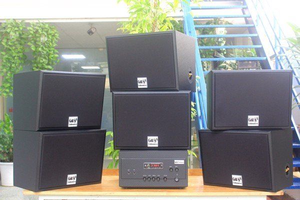 Loa Goldsound cho Siêu thị điện máy Hali, Mạo Khê, Quảng Ninh, loa được thiết kế riêng cho quán, bật lớn không tạp âm, miễn phí công lắp đặt, bảo hành dài hạn 5 năm