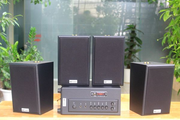 [Diện tích 80m2 + 02 Kênh] A384 Goldsound 2 vùng âm lượng 380w + 4 loa Goldsound V40C 40w, loa được thiết kế riêng cho quán, bật lớn không tạp âm, miễn phí công lắp đặt, bảo hành dài hạn 5 năm.